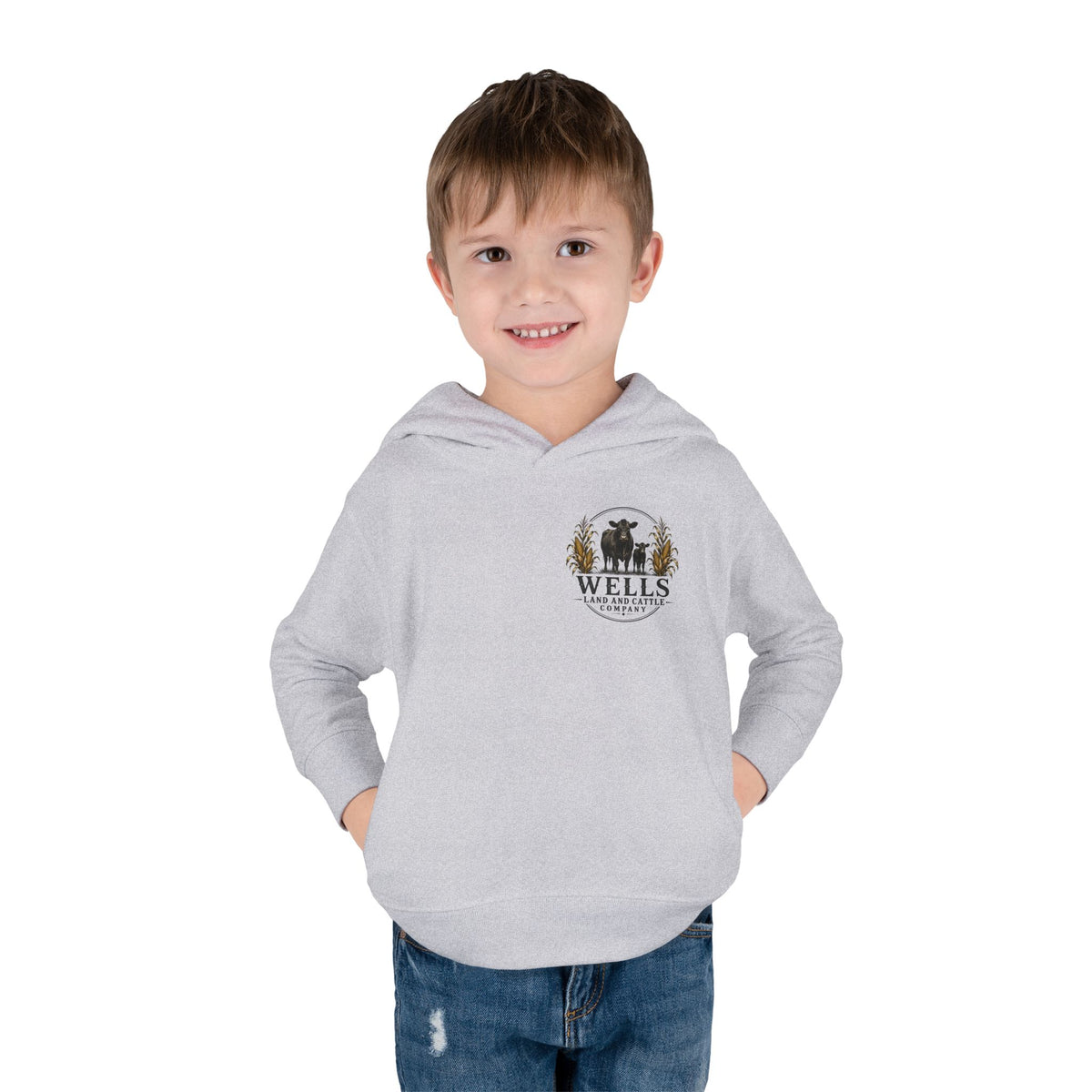 Toddler Hoodie — Wells Land & Cattle Agriculture Logo Pullover