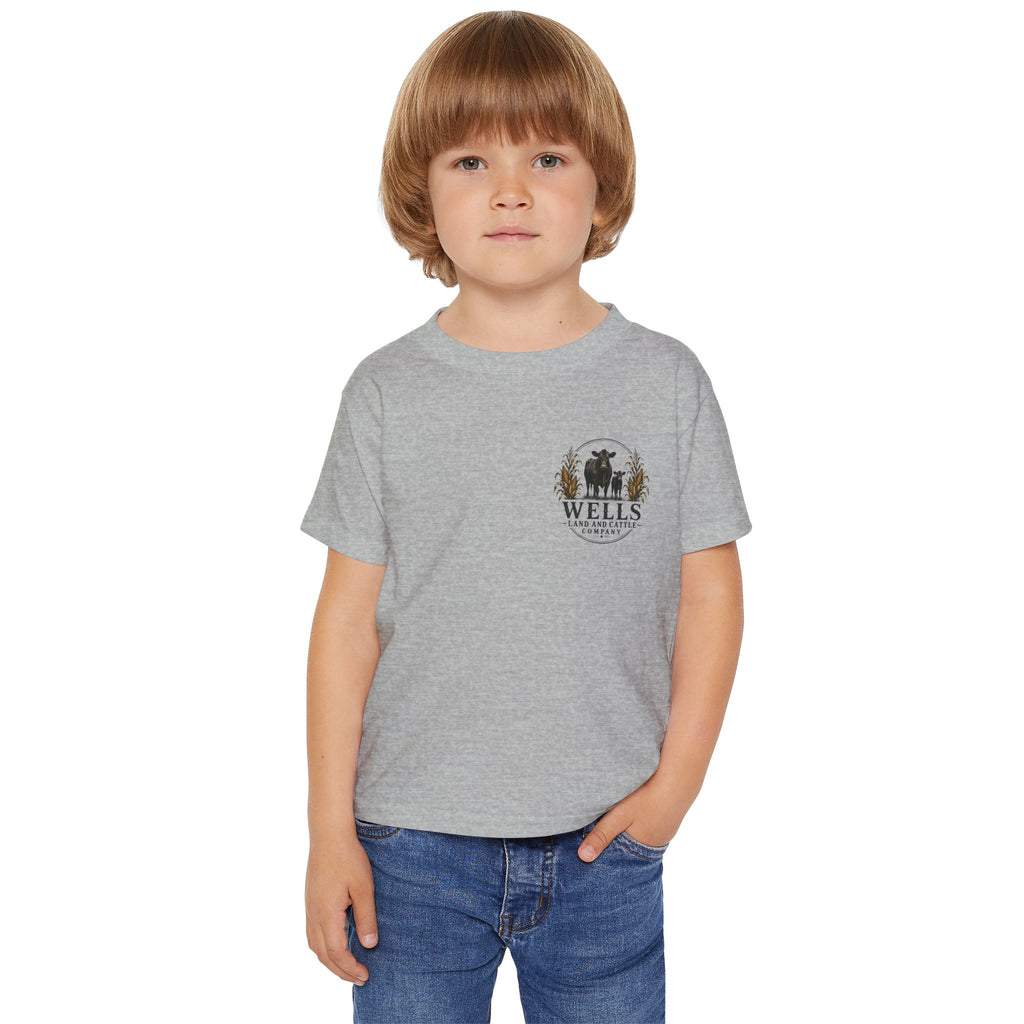 Toddler T-Shirt — 'Wells Family Farm' Agriculture Logo: "Agriculture It's Our Way of Life"