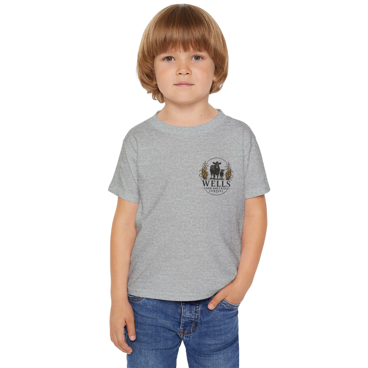 Toddler T-Shirt — 'Wells Family Farm' Agriculture Logo: "Agriculture It's Our Way of Life"