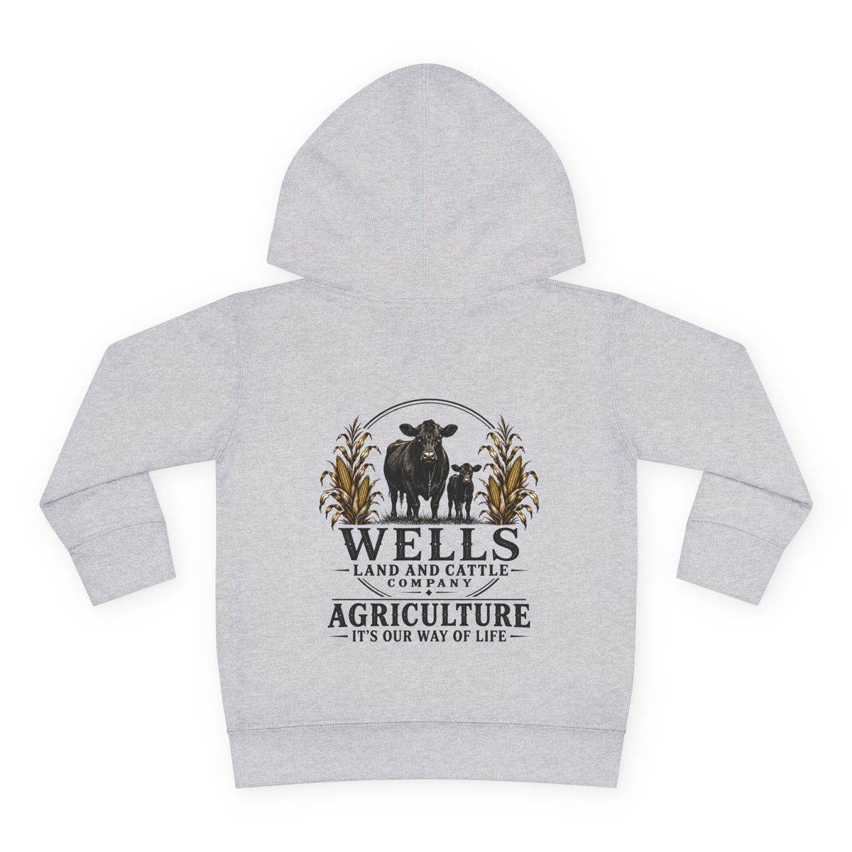 Toddler Hoodie — Wells Land & Cattle Agriculture Logo Pullover
