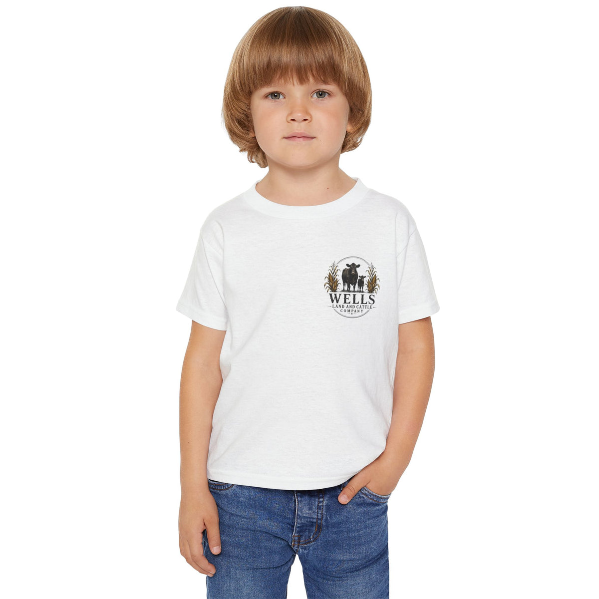 Toddler T-Shirt — 'Wells Family Farm' Agriculture Logo: "Agriculture It's Our Way of Life"