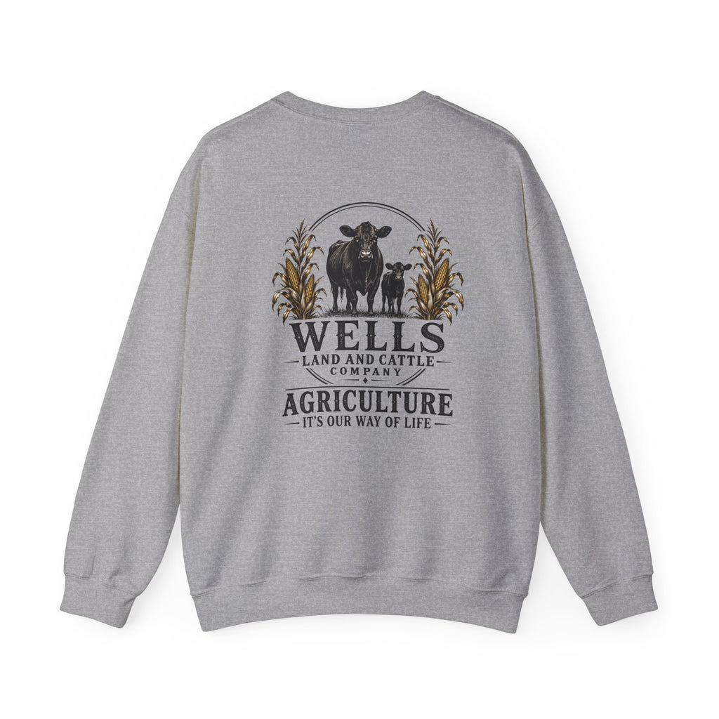 Wells Land & Cattle Agriculture Crewneck Sweatshirt