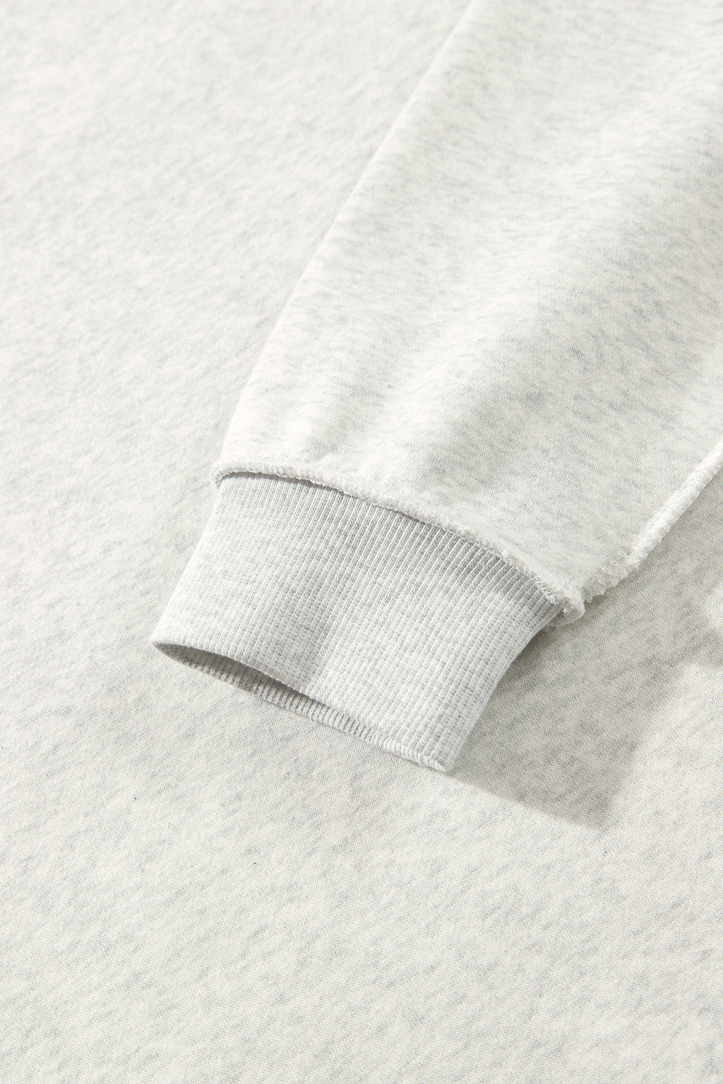 Gray MERRY Embroidered Letter High Neck Tunic Pullover Sweatshirt