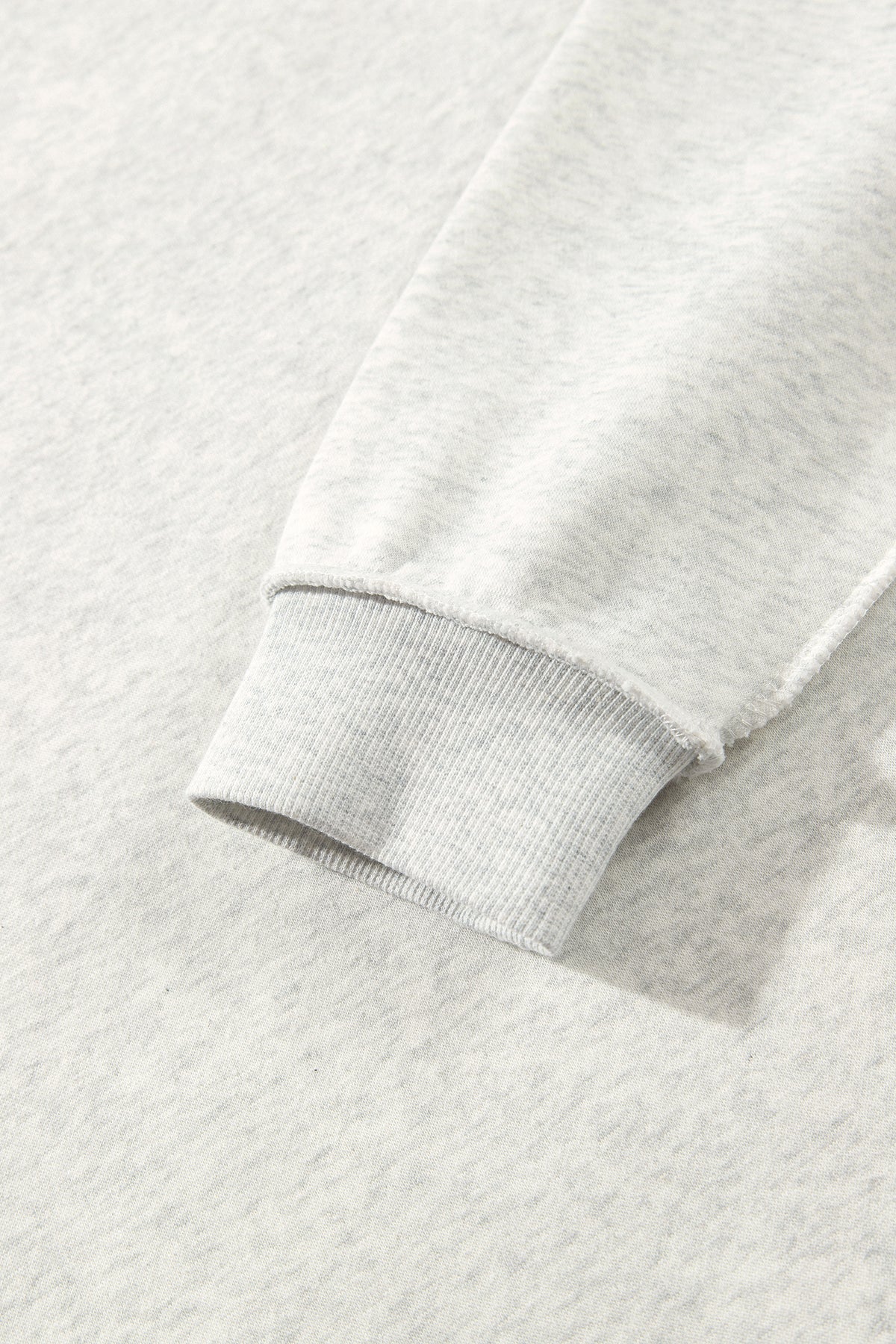Gray MERRY Embroidered Letter High Neck Tunic Pullover Sweatshirt